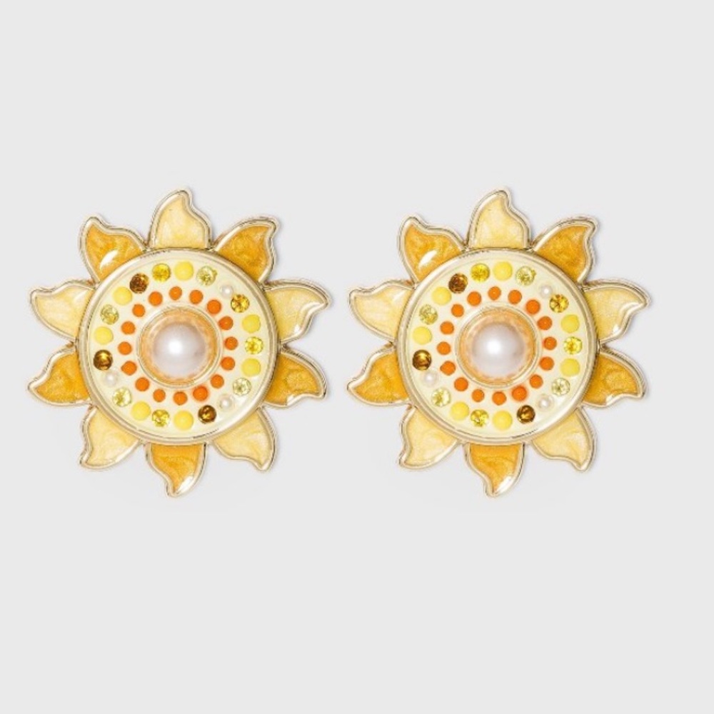 HP โ๏ธ SugarFix BaubleBar Soleil Sun Crystal Earrings - Picture 1 of 5
